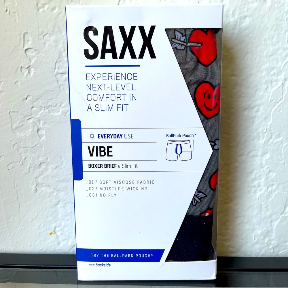 NWT SAXX Vibe Boxer Brief - Small